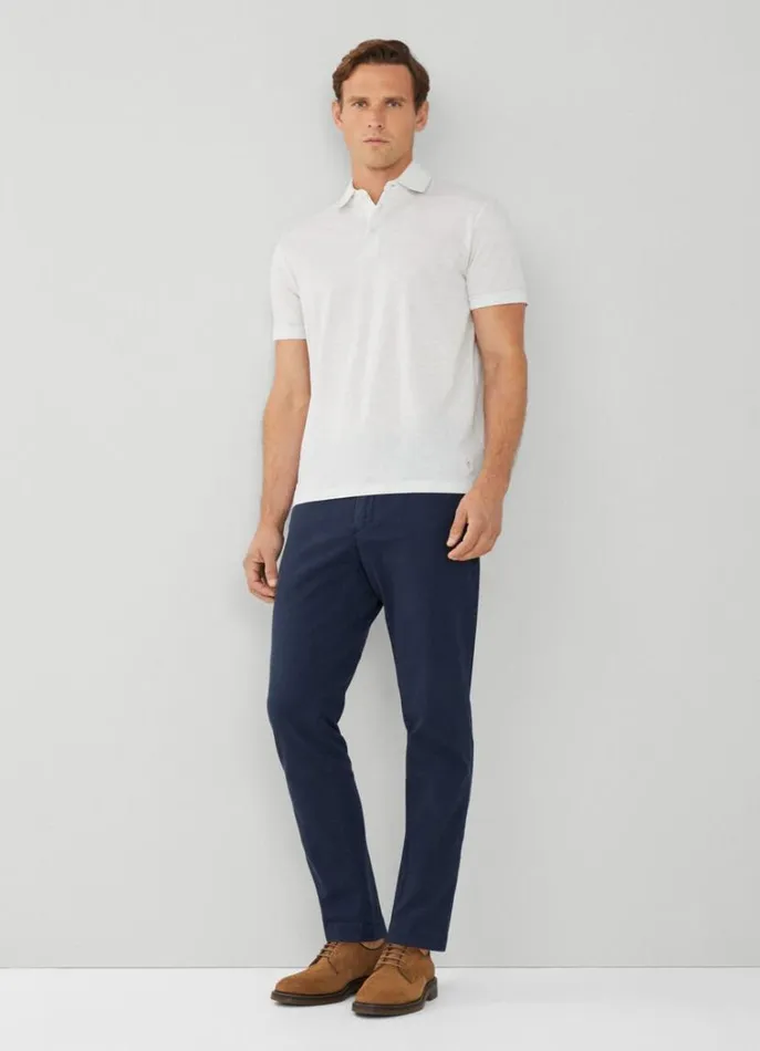 Men Polo Shirts Hackett London Classic Fit Polo Light Grey Marl