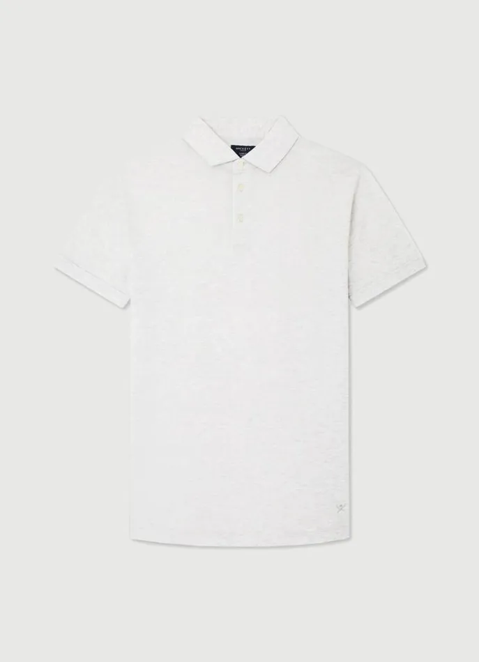 Men Polo Shirts Hackett London Classic Fit Polo Light Grey Marl