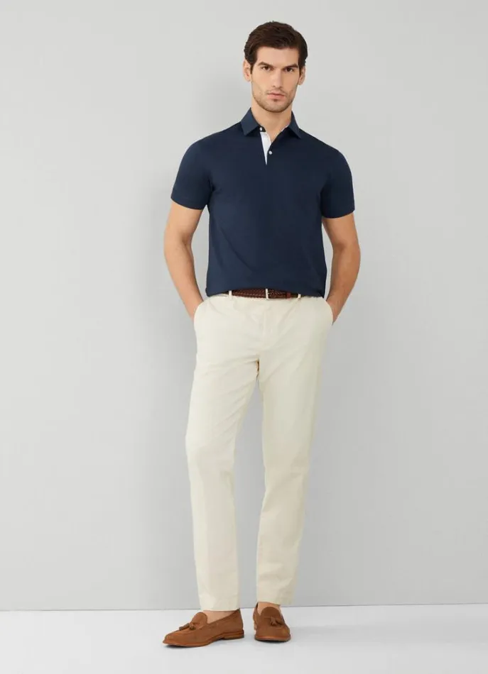 Men Polo Shirts Hackett London Classic Fit Polo Navy