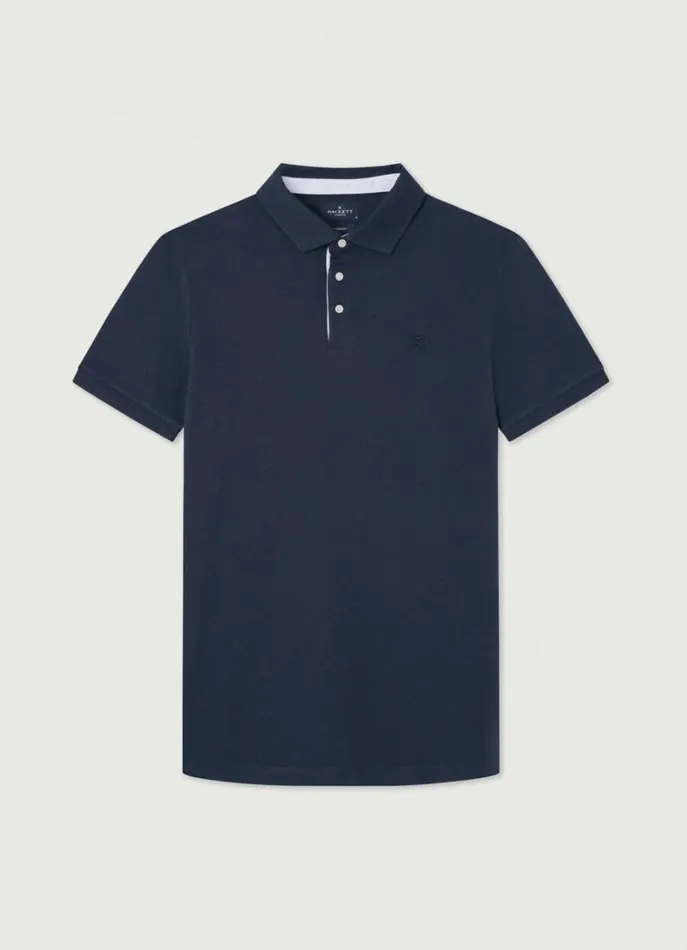 Men Polo Shirts Hackett London Classic Fit Polo Navy