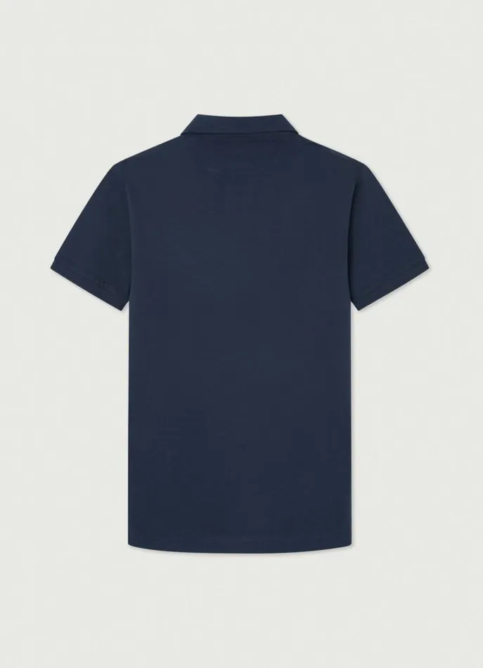 Men Polo Shirts Hackett London Classic Fit Polo Navy