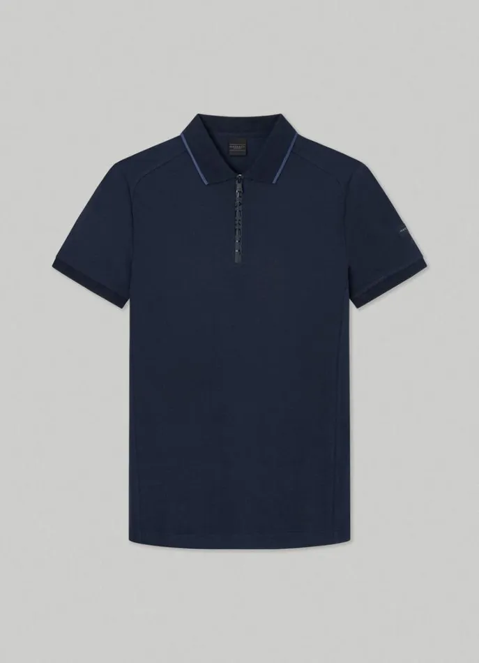 Men Polo Shirts Hackett London Hackett Sport Slim Fit Polo Navy