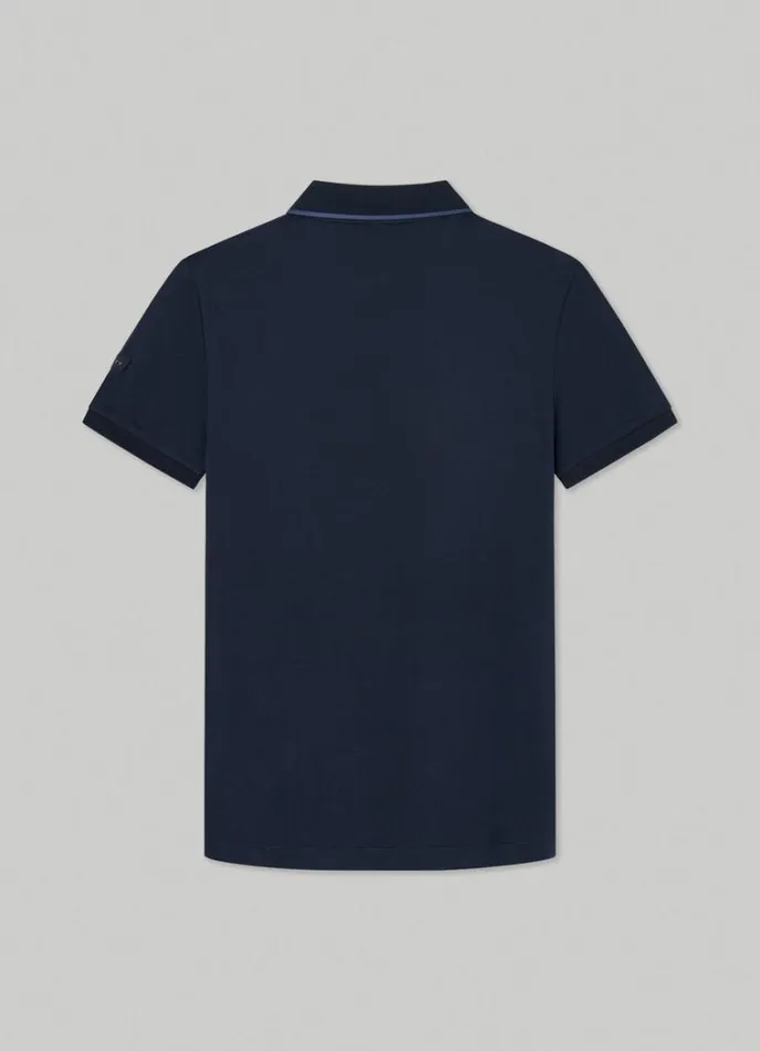 Men Polo Shirts Hackett London Hackett Sport Slim Fit Polo Navy