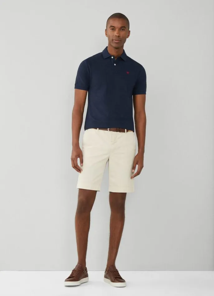 Men Polo Shirts Hackett London Slim Fit Pique Polo Shirt Navy