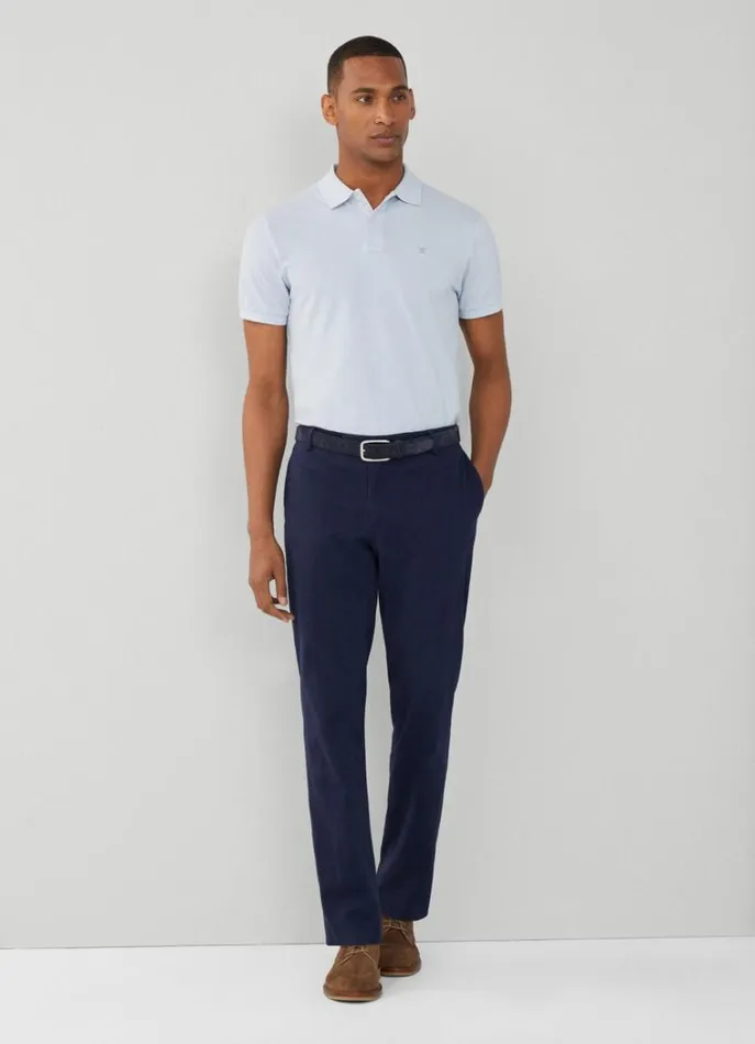 Men Polo Shirts Hackett London Slim Fit Pique Polo Shirt Sky Blue