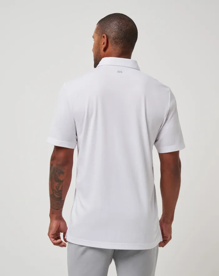 Men Polos TravisMathew CLEVELAND GUARDIANS TOP RECRUIT POLO White