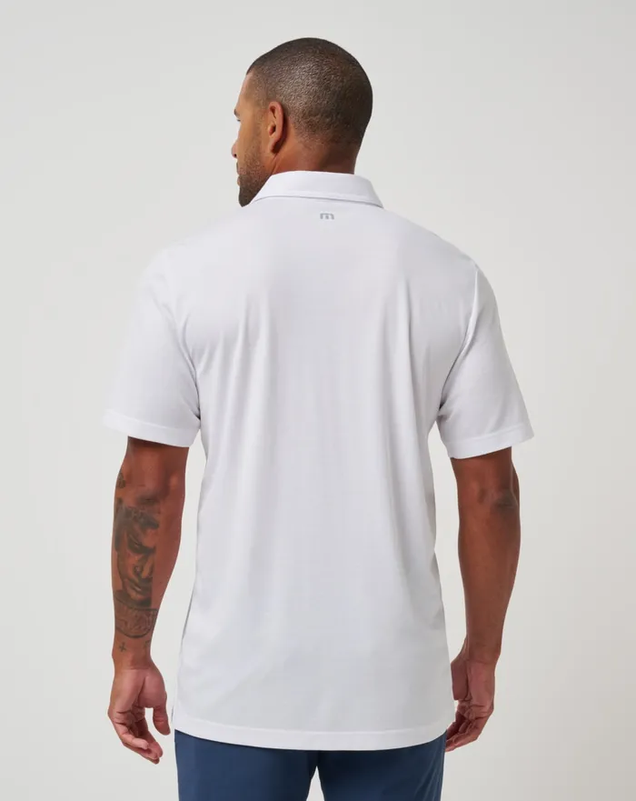 Men Polos TravisMathew NEW YORK YANKEES TOP RECRUIT POLO White