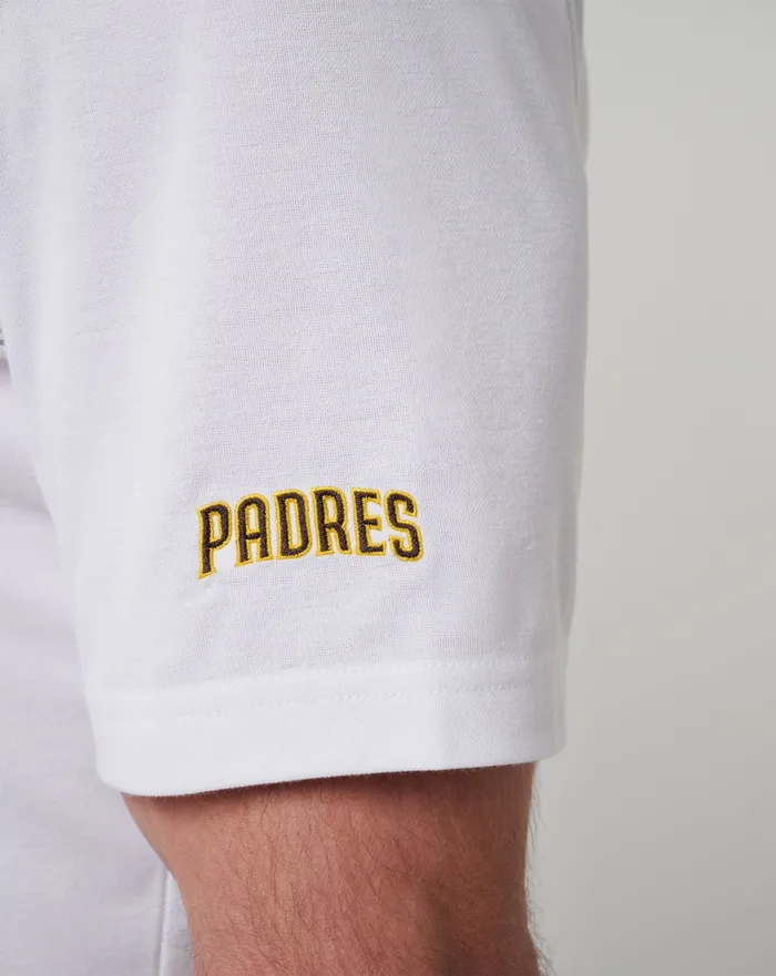 Men Polos TravisMathew SAN DIEGO PADRES TOP RECRUIT POLO White
