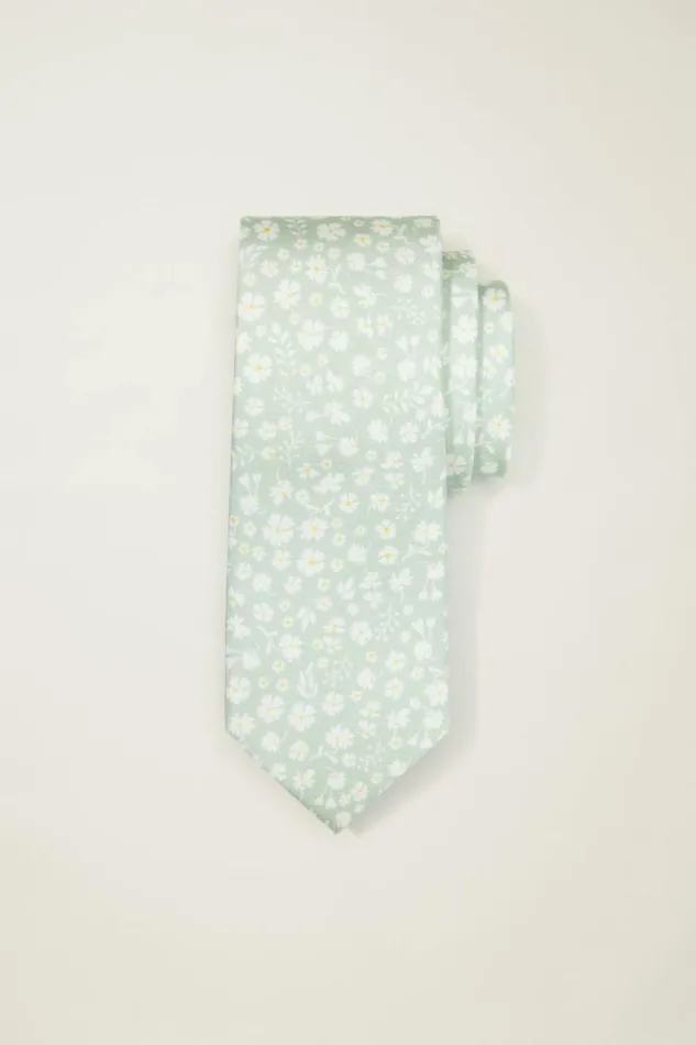 Men Premium Necktie Bordeta Floral Bonobos Ties and Pocket Squares