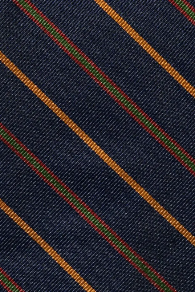 Men Premium Necktie Navy Multi Stripe Bonobos Ties and Pocket Squares
