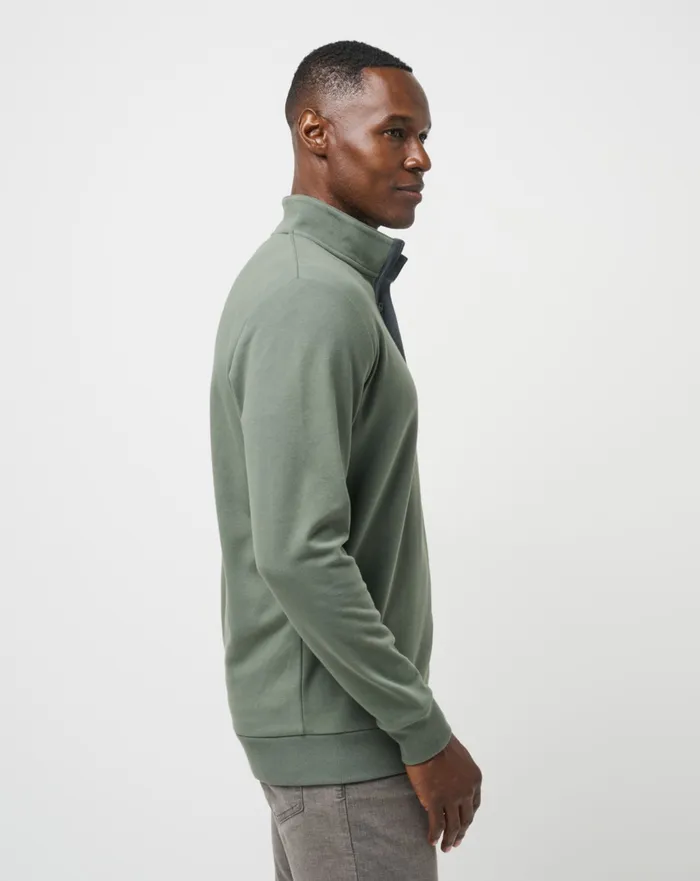 Men Quarter Zips TravisMathew CLOUD QUARTER ZIP 20 Dark Olive