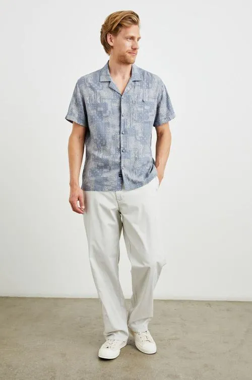 Men Rails Shirts Ace Shirt Patchwork Bandana Slate Men Rails Shirts Ace Shirt Patchwork Bandana Slate