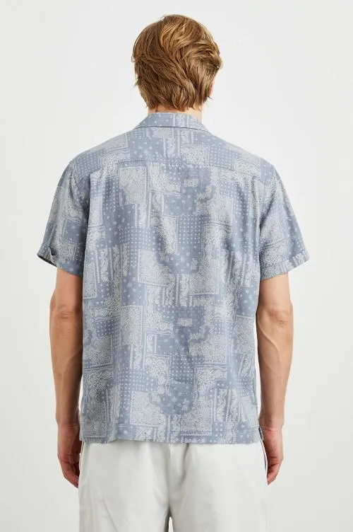Men Rails Shirts Ace Shirt Patchwork Bandana Slate Men Rails Shirts Ace Shirt Patchwork Bandana Slate