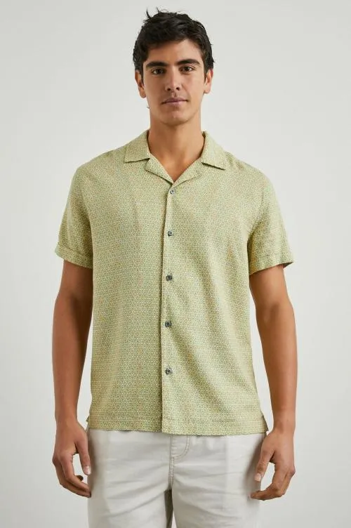 Men Rails Shirts Amalfi Shirt Painted Tile Matcha