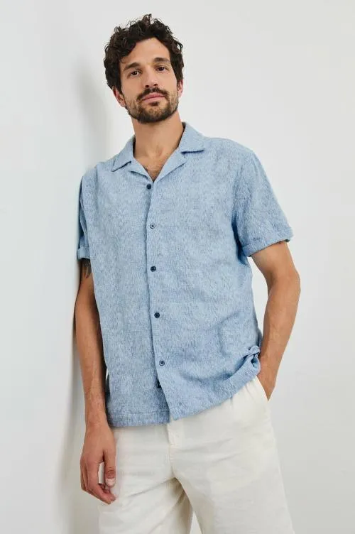 Men Rails Shirts Dresden Shirt Cerulean Ikat Men Rails Shirts Dresden Shirt Cerulean Ikat