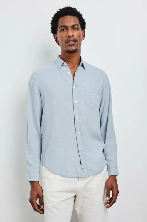 Men Rails Shirts Mykonos Shirt Blue Lagoon