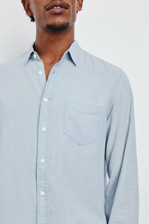 Men Rails Shirts Mykonos Shirt Blue Lagoon Men Rails Shirts Mykonos Shirt Blue Lagoon