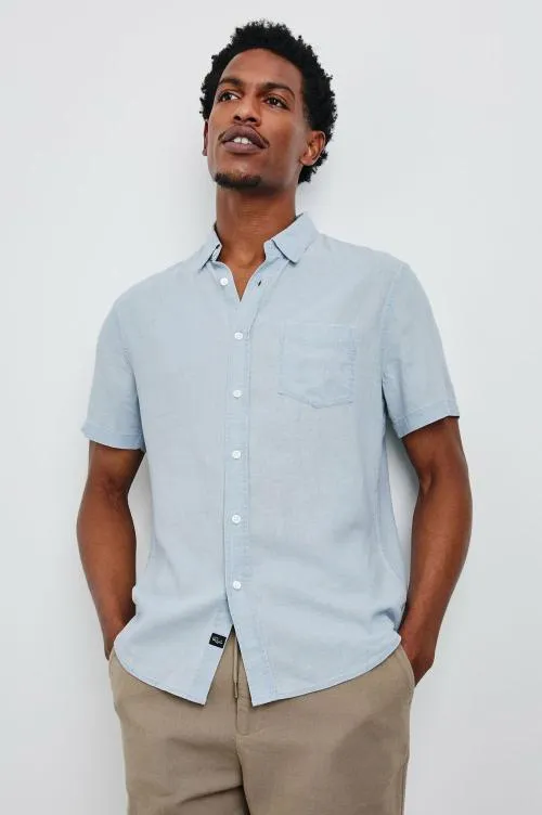 Men Rails Shirts Paros Shirt Blue Lagoon