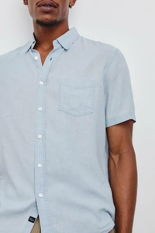 Men Rails Shirts Paros Shirt Blue Lagoon Men Rails Shirts Paros Shirt Blue Lagoon