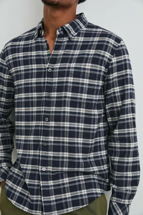 Men Rails Shirts Reid Shirt Navy Lentil Cream Men Rails Shirts Reid Shirt Navy Lentil Cream
