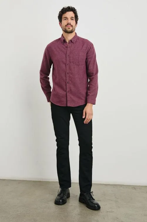 Men Rails Shirts Runson Shirt Currant Men Rails Shirts Runson Shirt Currant