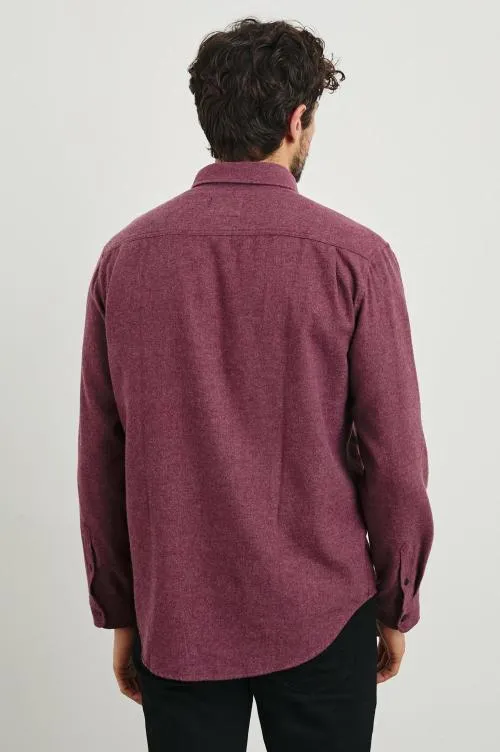 Men Rails Shirts Runson Shirt Currant Men Rails Shirts Runson Shirt Currant