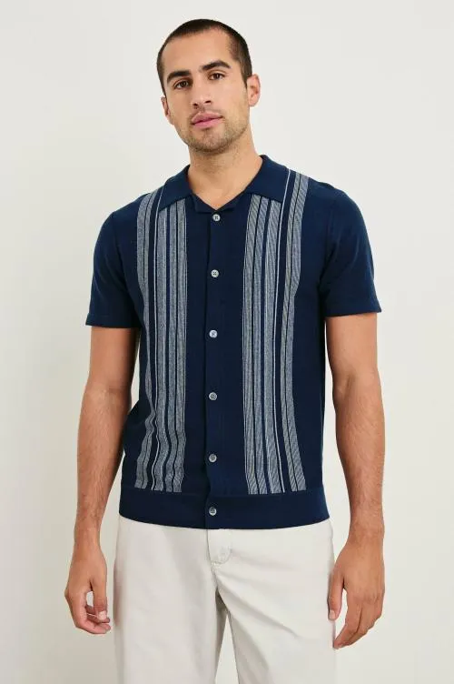 Men Rails Shirts Silas Shirt Blue Heather Multi