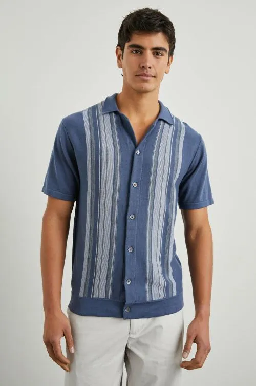 Men Rails Shirts Silas Shirt Marrakesh Blue Multi