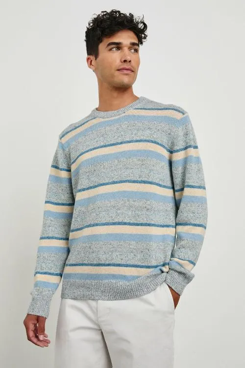 Men Rails Sweaters Olsen Sweater Blue Stripe Men Rails Sweaters Olsen Sweater Blue Stripe