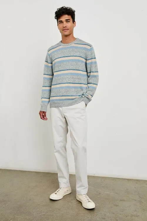 Men Rails Sweaters Olsen Sweater Blue Stripe Men Rails Sweaters Olsen Sweater Blue Stripe