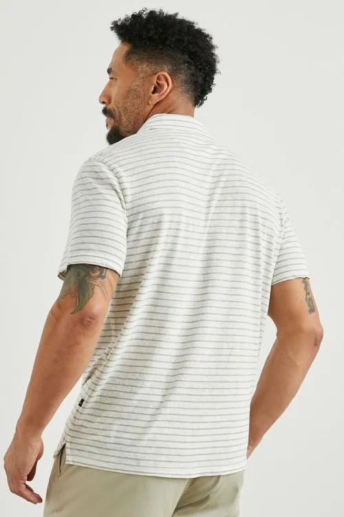 Men Rails TShirts and Polos Napoli Polo Shirt Cream Barley Stripe