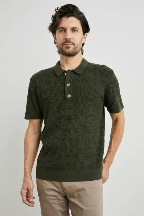 Men Rails TShirts and Polos Nathan Polo Shirt Ancient Olive