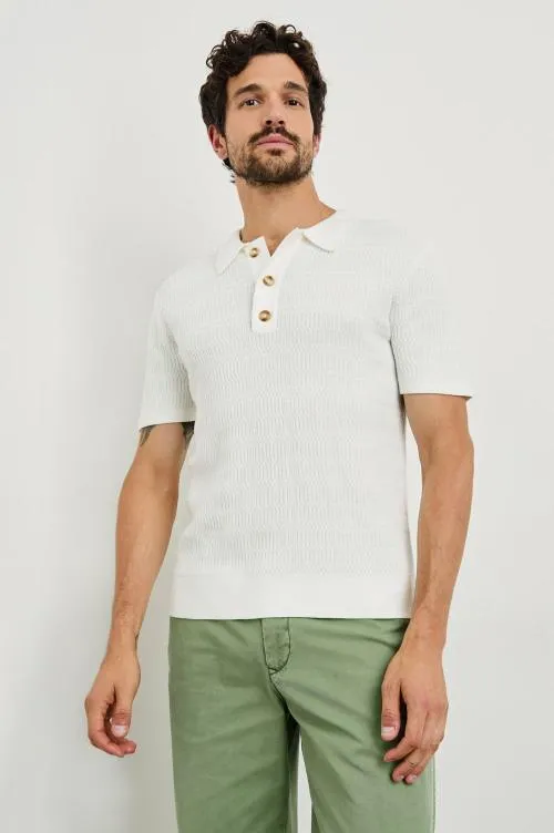 Men Rails TShirts and Polos Nathan Polo Shirt White