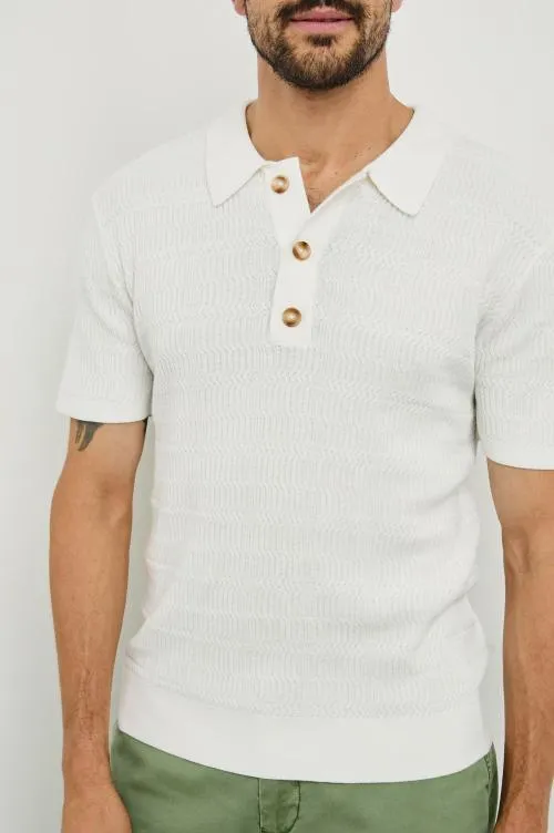 Men Rails TShirts and Polos Nathan Polo Shirt White