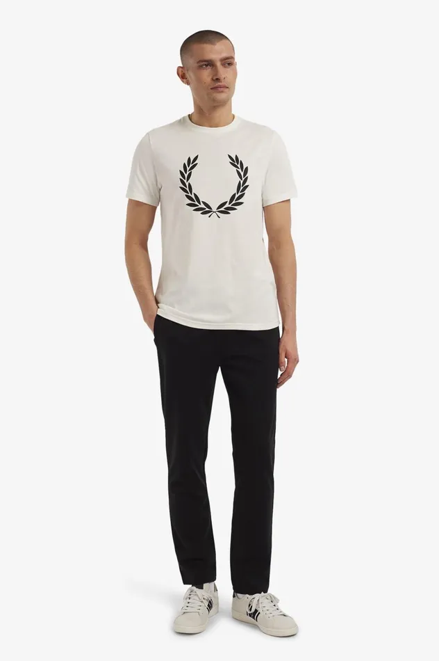 Men Reverse Tricot Track Pants Black Fred Perry Trousers
