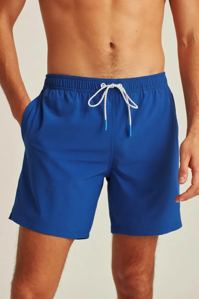 Men Riviera Recycled Swim Trunks Deep Blue Bonobos Swim Trunks