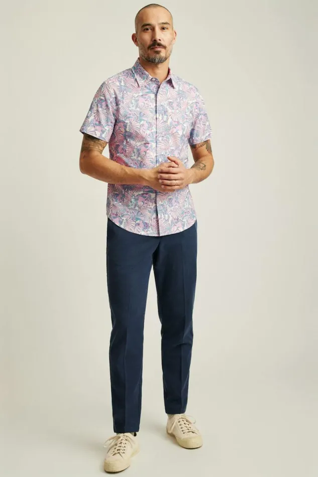 Men Riviera Short Sleeve Shirt Lavender Prowlers Bonobos Short Sleeve Shirts