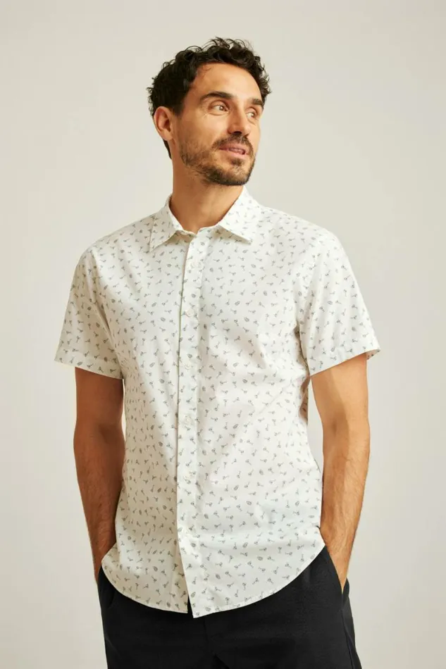 Men Riviera Short Sleeve Shirt Marseillan Martinis Bonobos Short Sleeve Shirts