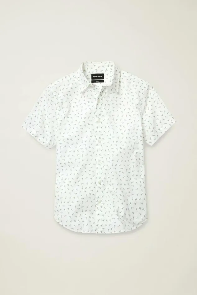 Men Riviera Short Sleeve Shirt Marseillan Martinis Bonobos Short Sleeve Shirts