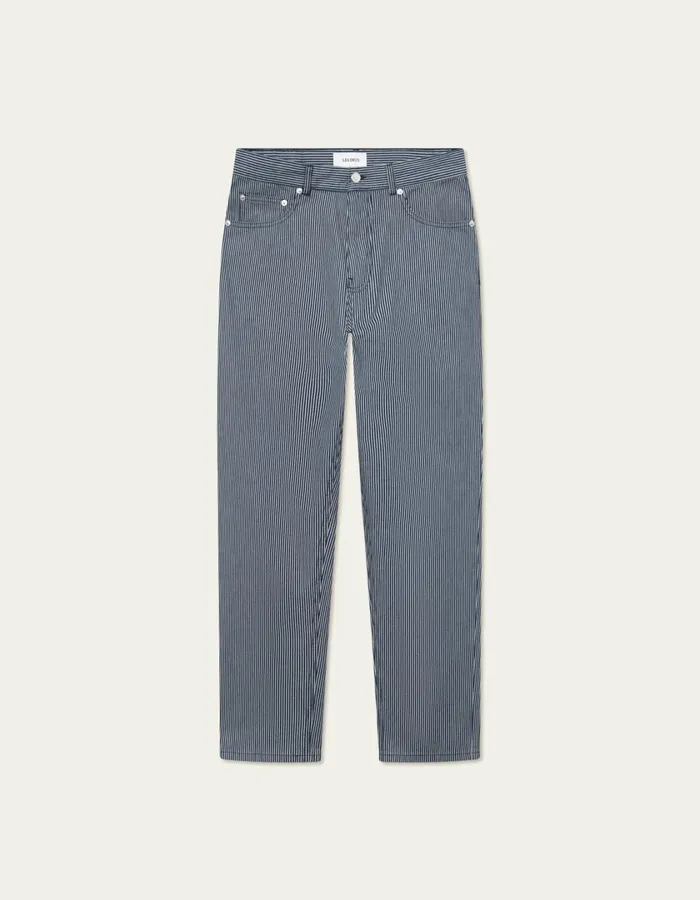 Men Ryder Stripe Pants 8211 NavyIvory Les Deux Pants