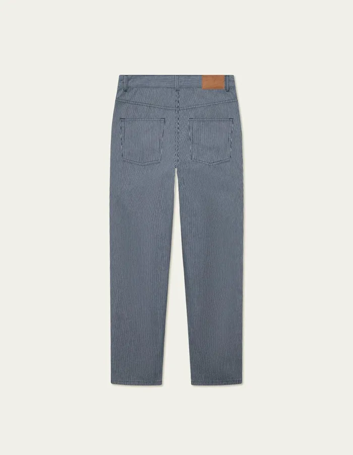 Men Ryder Stripe Pants 8211 NavyIvory Les Deux Pants