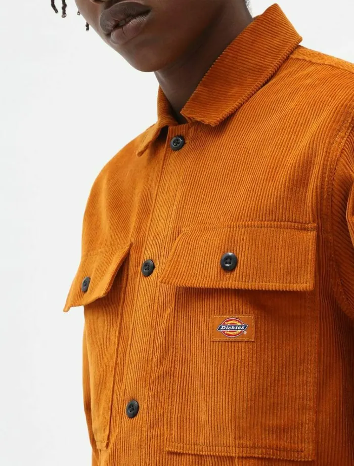 Men Shirts Dickies Higginson Long Sleeve Shirt Pumpk Spice