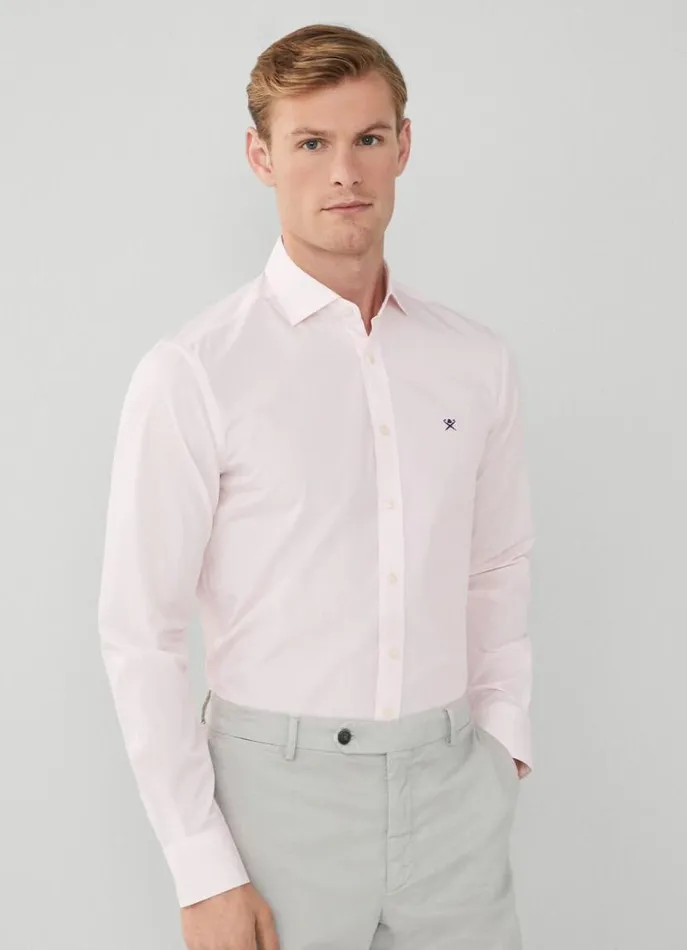 Men Shirts Hackett London Slim Fit Bengal Striped Shirt Pink