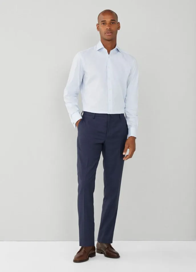 Men Shirts Hackett London Slim Fit Striped Shirt Whitesky