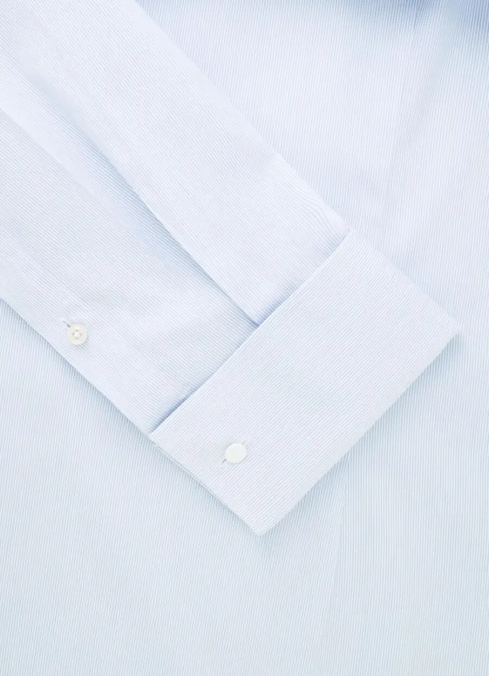 Men Shirts Hackett London Slim Fit Striped Shirt Whitesky