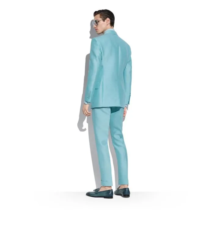 Men Shirts Tom Ford Viscose Silk Toile Slim Fit Shirt Celeste Blue Men Shirts Tom Ford Viscose Silk Toile Slim Fit Shirt Celeste Blue