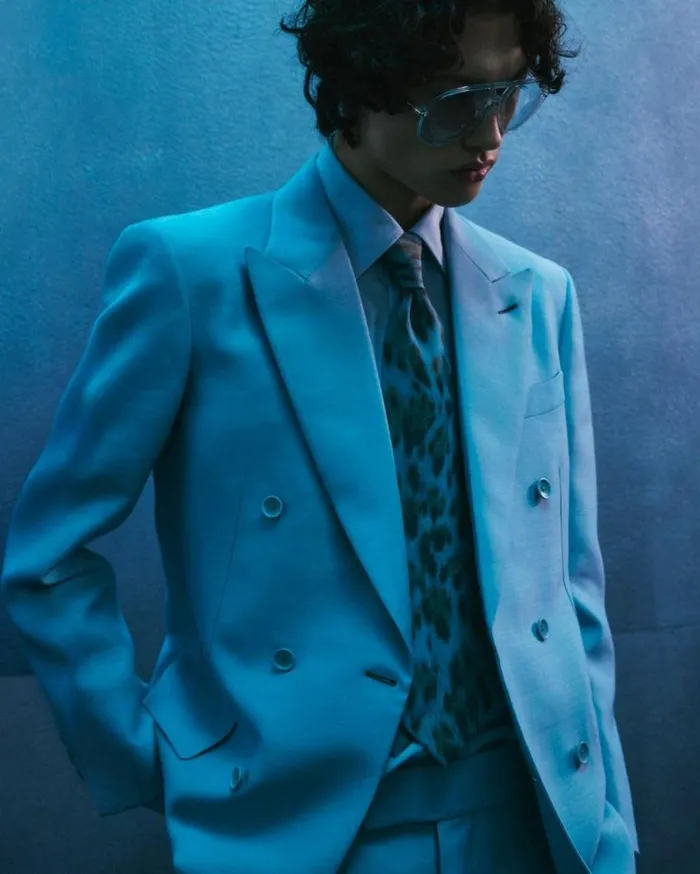 Men Shirts Tom Ford Viscose Silk Toile Slim Fit Shirt Celeste Blue Men Shirts Tom Ford Viscose Silk Toile Slim Fit Shirt Celeste Blue