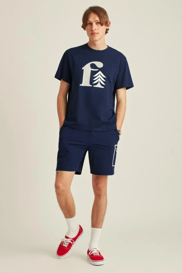 Men Short Sleeve Logo Tee Navy Blue Logo Bonobos Short Sleeve Tees