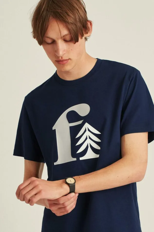 Men Short Sleeve Logo Tee Navy Blue Logo Bonobos Short Sleeve Tees