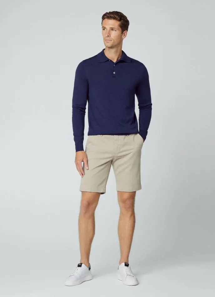 Men Shorts Hackett London Sanderson Chinos Shorts Taupe Beige
